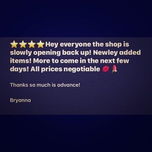 All prices negotiable!!